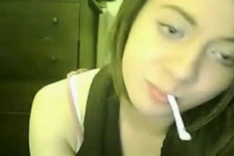non-professional legal age teenager lady-boy Sucks A dick On web camera