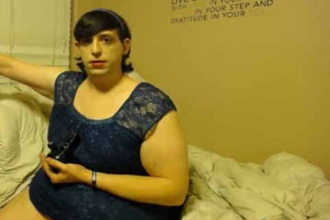 large sexy woman ladyboy Smokes, Masturbates And Tastes Her Own sperm