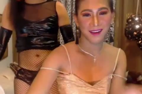 tranny pair Flaunting Their buttholes Live On cam