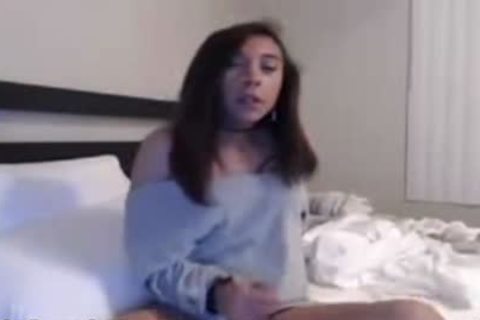nasty tranny In bed Stroking Her dong