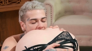 TransAngels.com: Blond hair Natalie Mars ass fingering