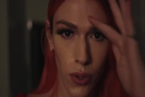 busty ladyboy Aspen Brooks taut butthole Bounces On Dantes Bigcock