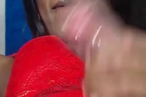 dark Ts Stroking weenie previous to cream flow