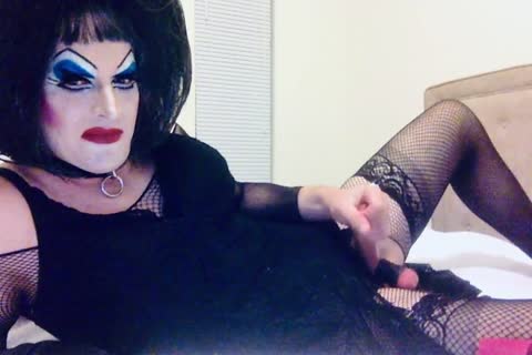 heavy Makeup Sissy SlutDebra Strokes Herself For Web Fans