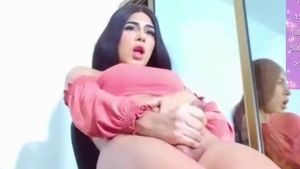 juicy latina teen Trans playgirl Jerks Off Her large wang