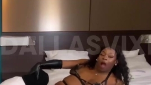 Gag On biggest black sheboy cock