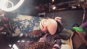 wazoo girl Does It another time pounding Sissy ass On biggest dildos Pt 1