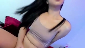 Calm wild Ladyboy Jerking penis webcam