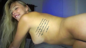 female-dom  blonde lady-man